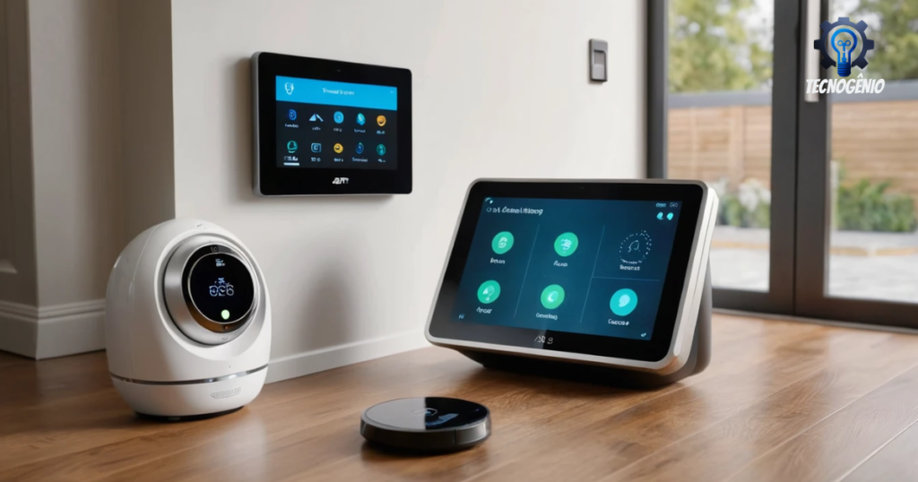 Dispositivos para Casa Inteligente - câmera alexa e google conectados