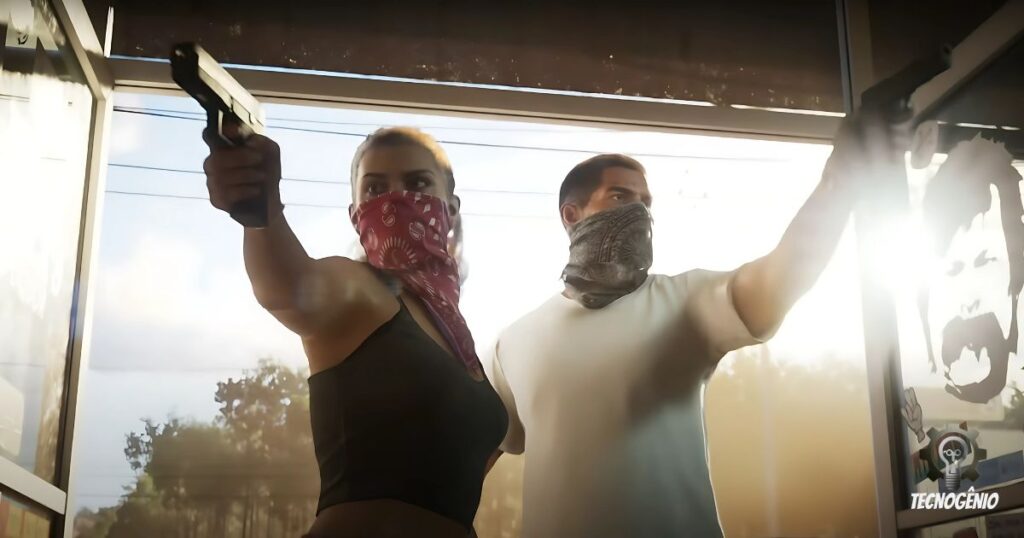 GTA 6 SENA MOSTRA PERSONAGENS PRINCIPAIS ASSALTANDO UMA CAFETERIA