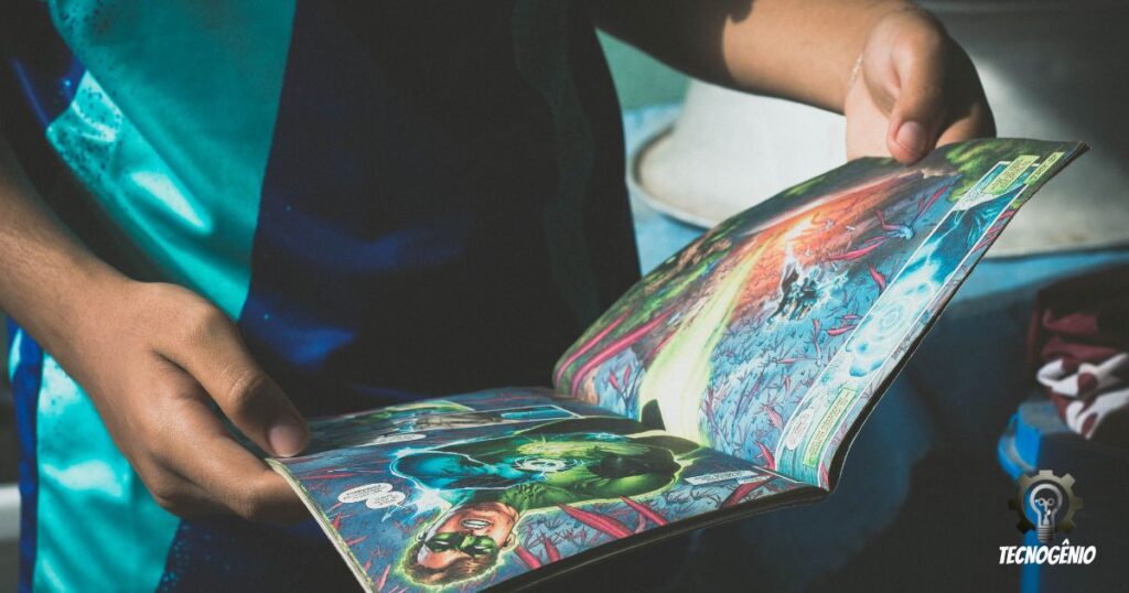 homem lendo quadrinhos do thunderbolts da Marvel Studio