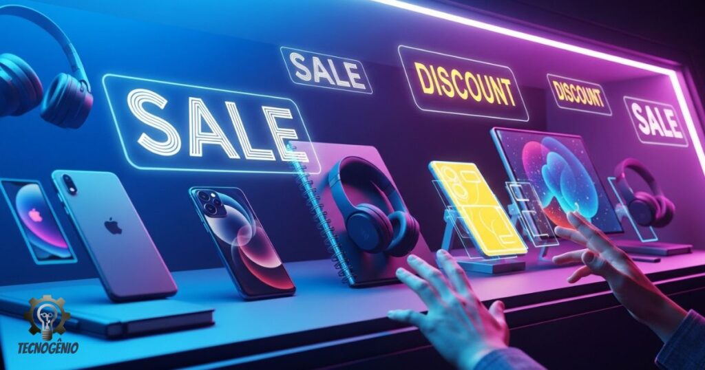 Eletrônicos em Oferta Hoje vitrine de produtos