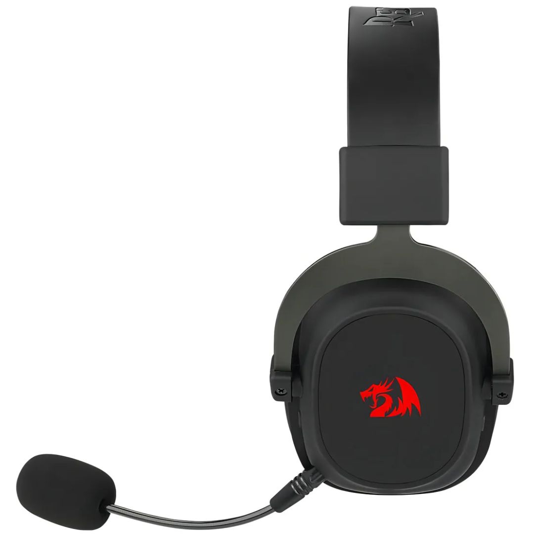 Redragon Zeus Pro H510-Pro detalhe das almofadas confortáveis e estrutura em metal