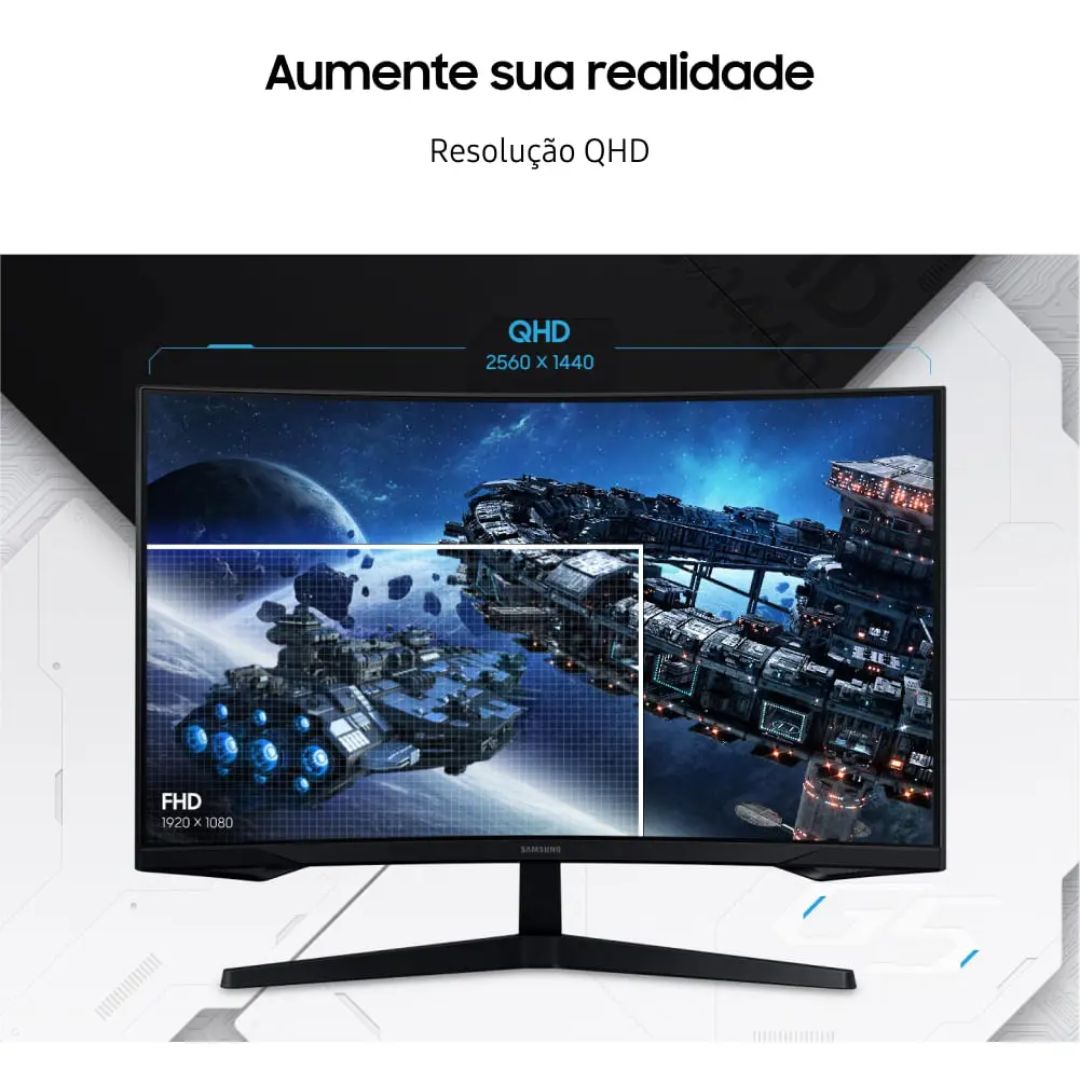 Monitor Samsung Odyssey G5 32” QHD 165Hz!